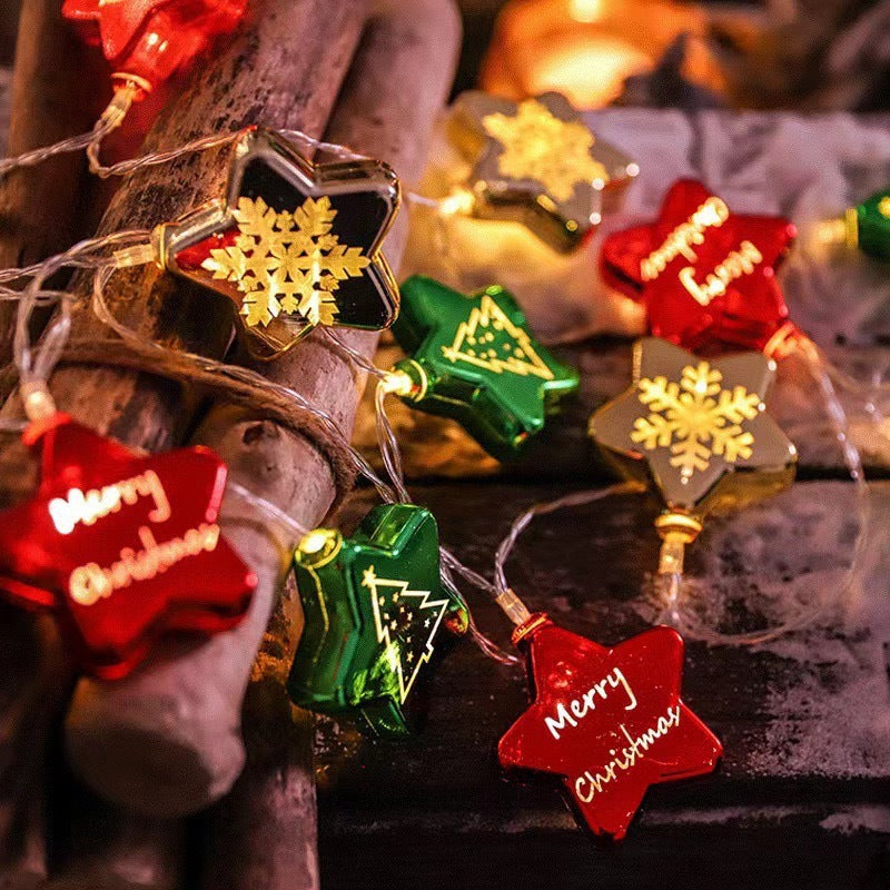 Electroplated Christmas ornament combination string lights