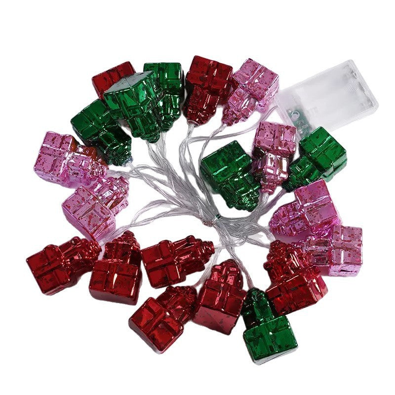 Electroplated gift box decorative string lights